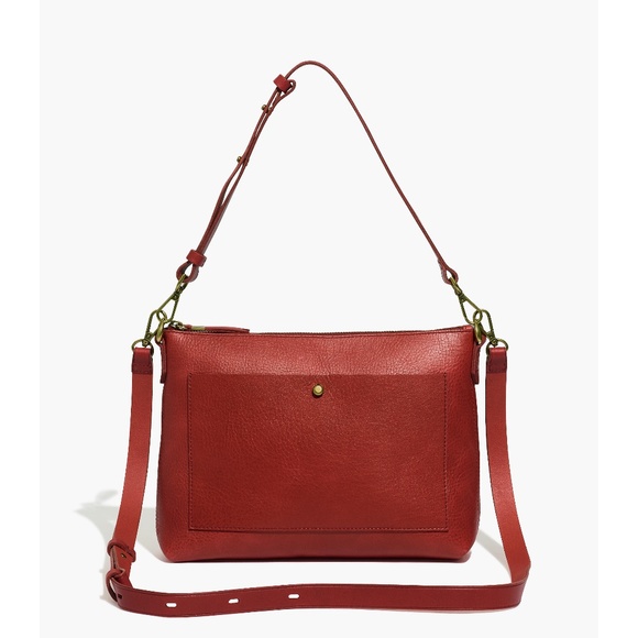 Madewell Handbags - New MADEWELL The Transport Shoulder Crossbody Bag in Red